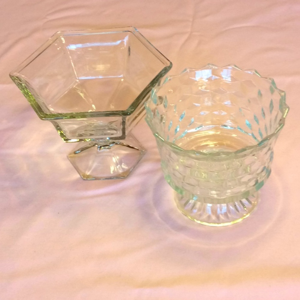 FINAL SALE PRICE 2 Pc Compote Set